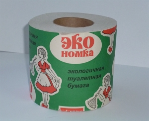 Бумага туалетная «Lilu ЭКОномка» на втулке